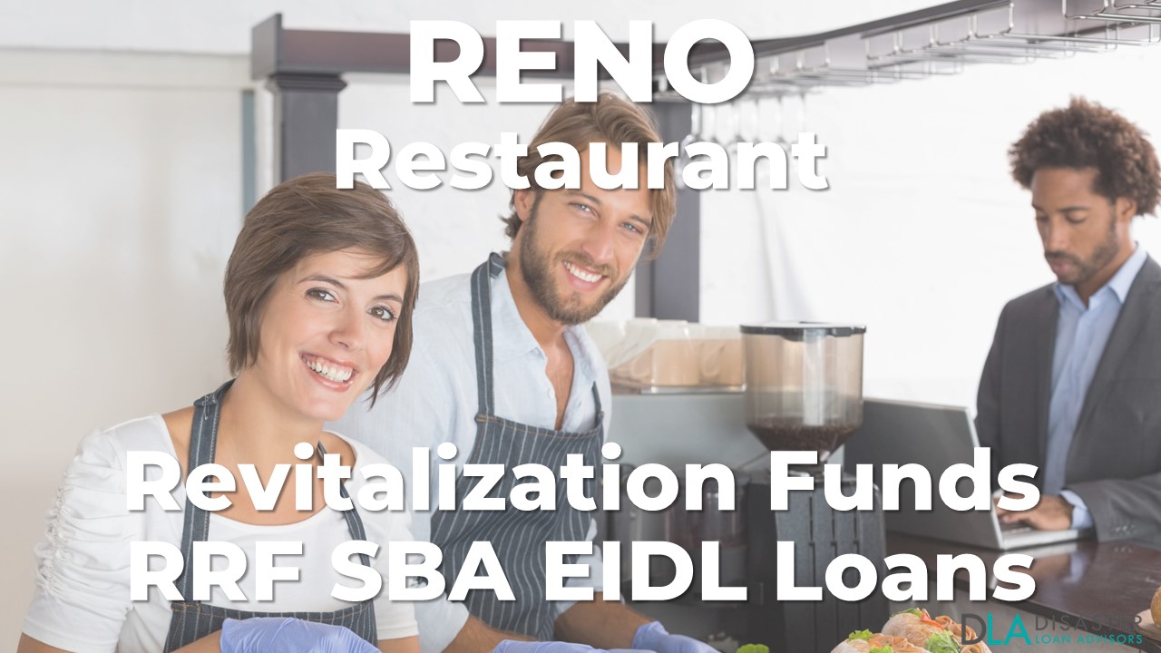 Reno, Nevada Restaurant Revitalization Funds SBA RFF