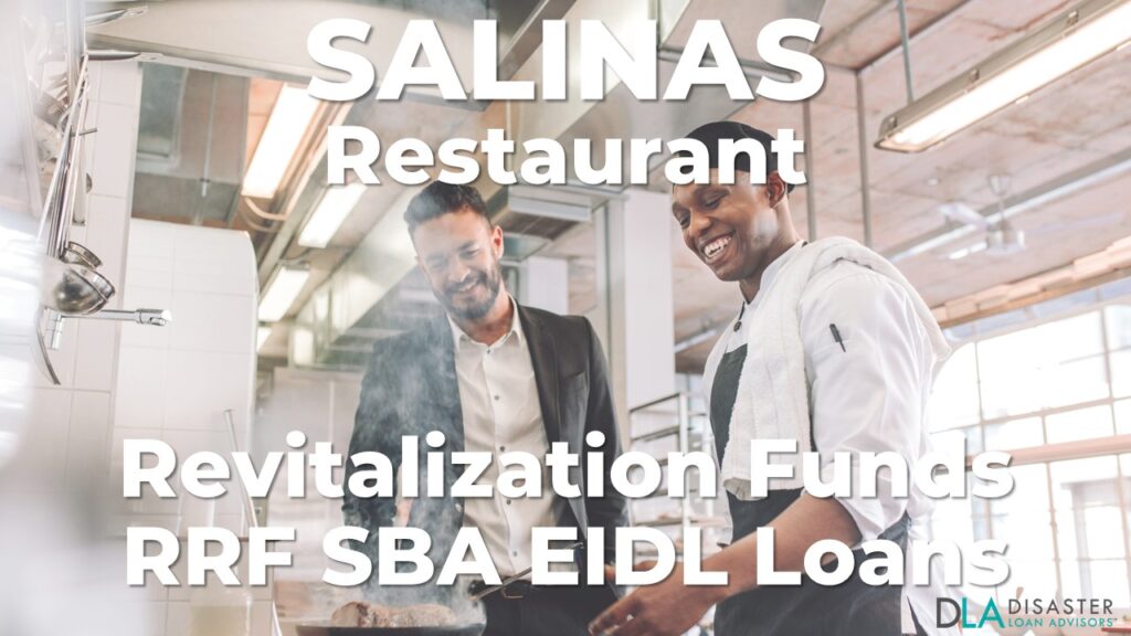 Salinas, California Restaurant Revitalization Funds SBA RFF