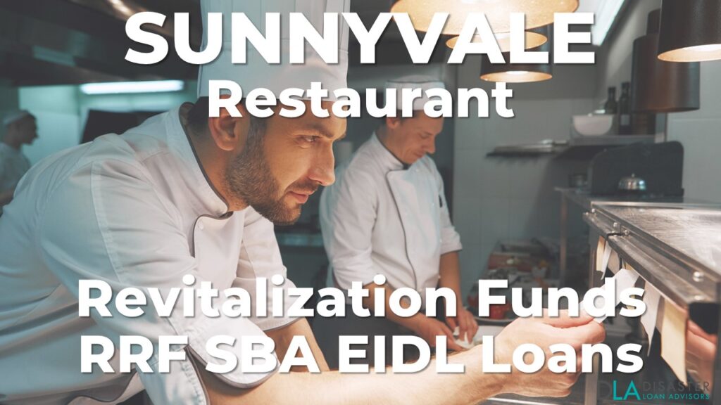 Sunnyvale, California Restaurant Revitalization Funds SBA RFF