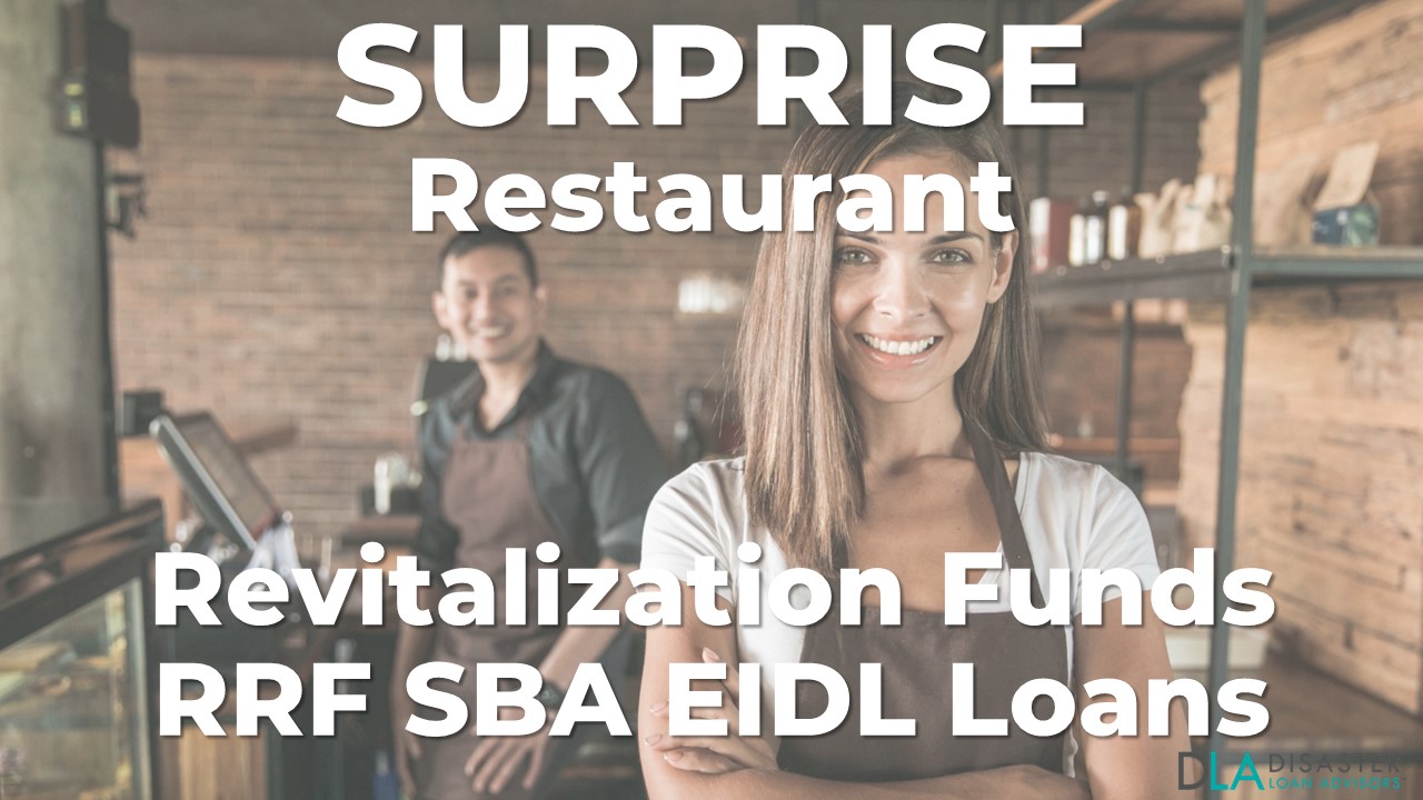 Surprise, Arizona Restaurant Revitalization Funds SBA RFF