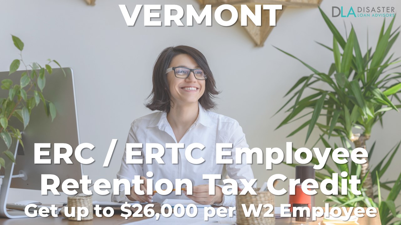 Vermont Employee Retention Credit (ERC) in VT