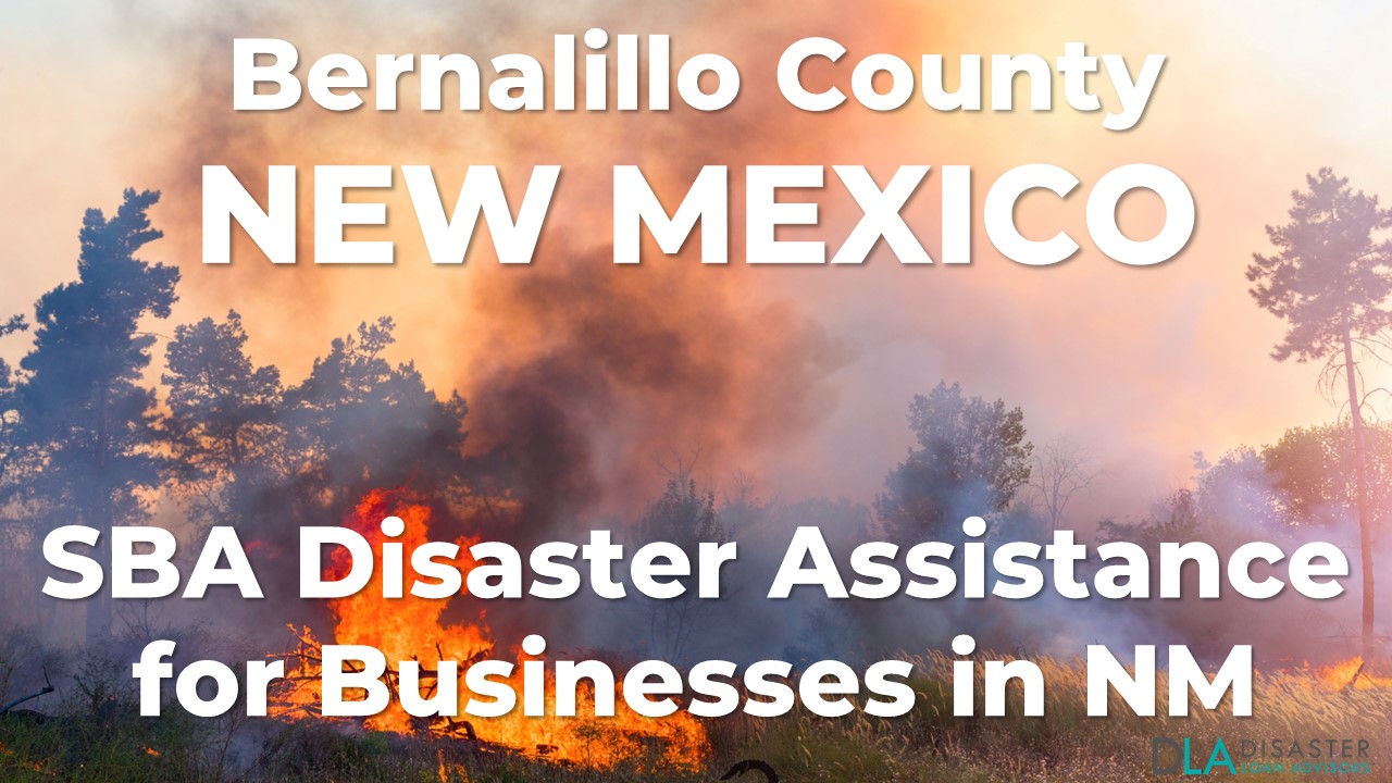 Bernalillo County New Mexico SBA Disaster Loan Relief for Wildfires and Straight-line Winds NM-00080