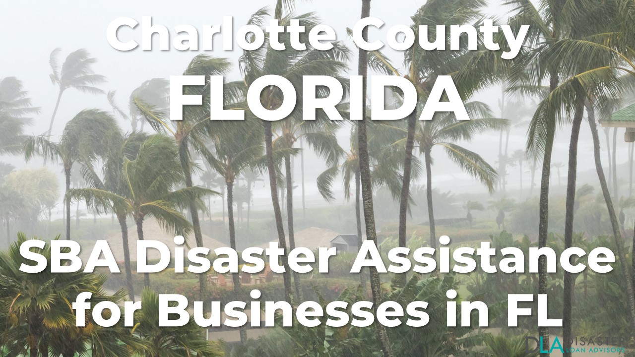 Charlotte County Florida SBA Disaster Loan Relief for Severe Storms and Tornadoes FL-00171