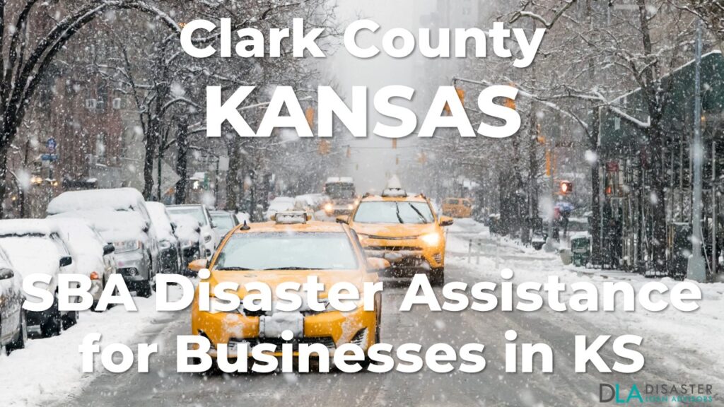 Clark County Kansas SBA Disaster Loan Relief for Severe Winter Storms and Straight-line Winds KS-00157