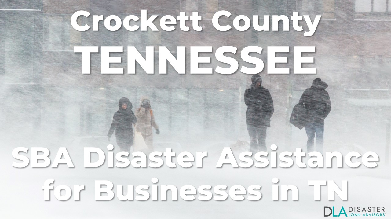 Crockett County Tennessee SBA Disaster Loan Relief for Severe Winter Storm TN-00135
