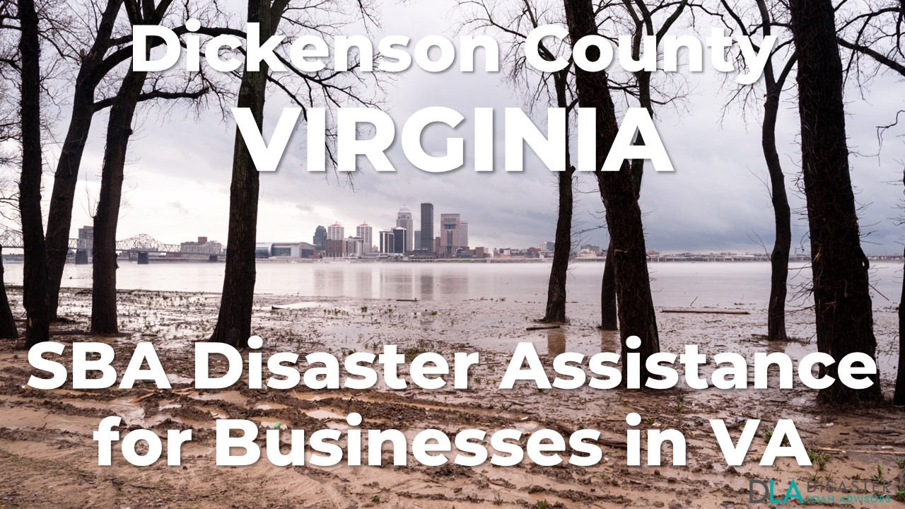 Dickenson County Virginia SBA Disaster Loan Relief for Severe Storms, Straightline Winds