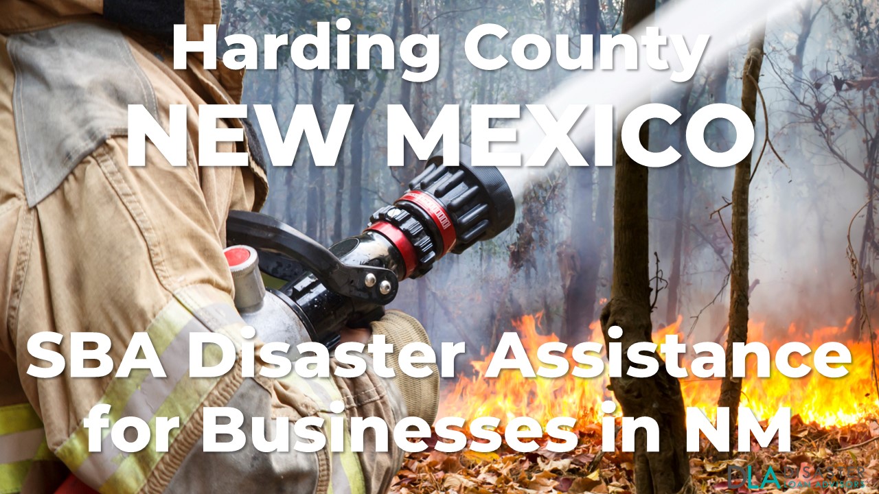 Harding County New Mexico SBA Disaster Loan Relief for Wildfires and Straight-line Winds NM-00080