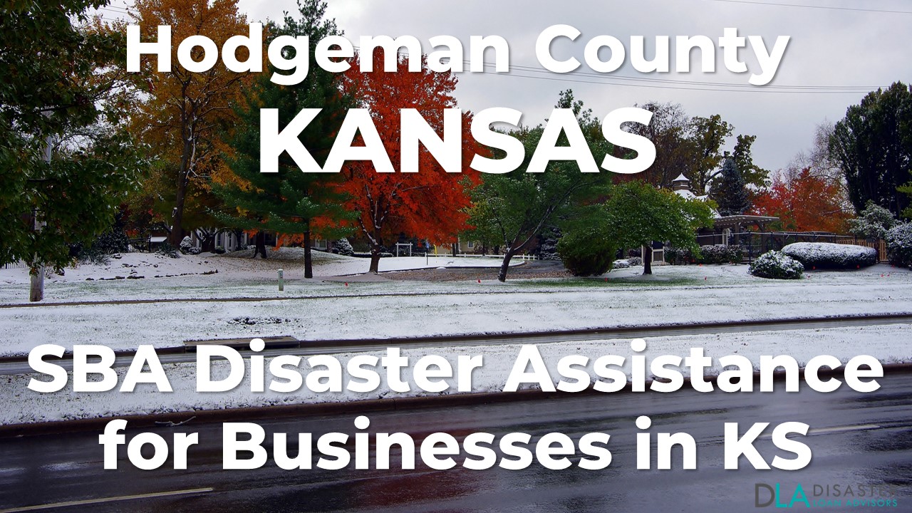 Hodgeman County Kansas SBA Disaster Loan Relief for Severe Winter Storms and Straight-line Winds KS-00157