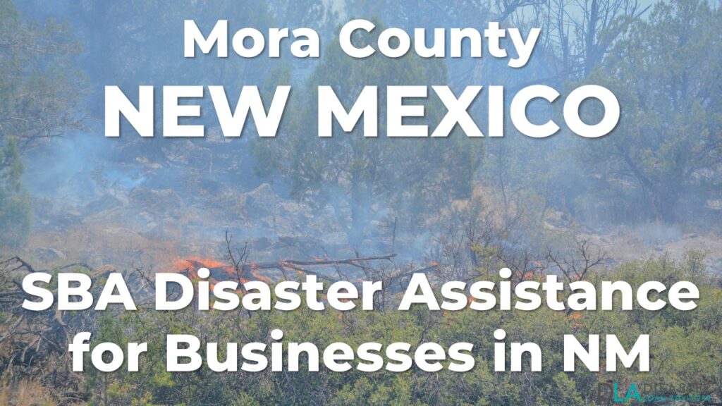 Mora County New Mexico SBA Disaster Loan Relief for Wildfires and Straight-line Winds NM-00081
