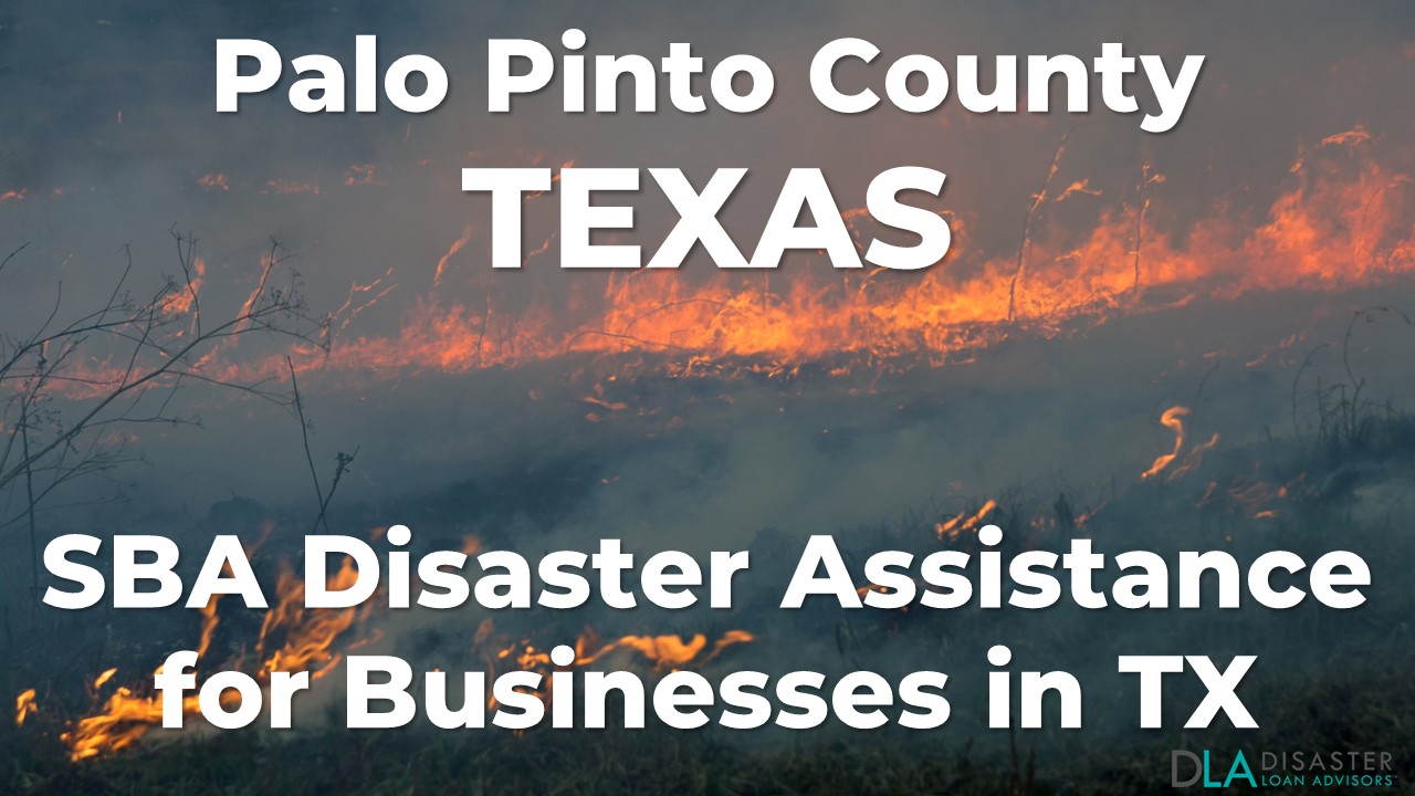 Palo Pinto County Texas SBA Disaster Loan Relief for Eastland Complex Fire TX-00628