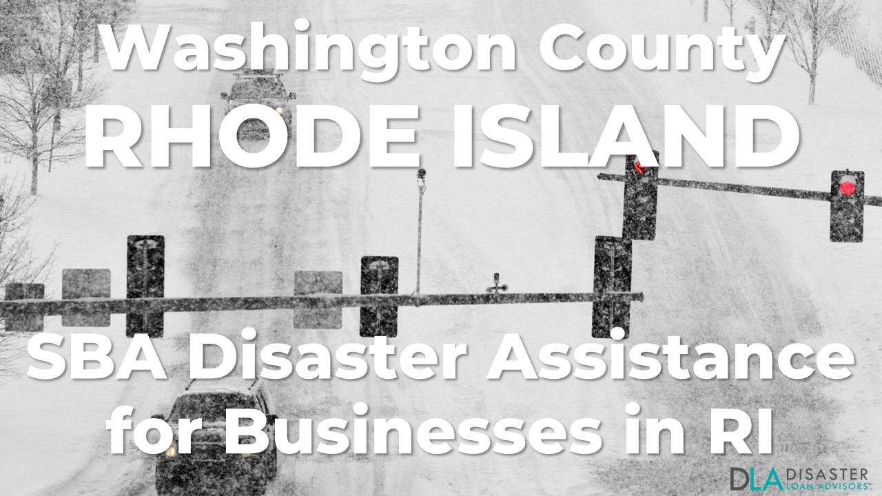 Washington County Rhode Island SBA Disaster Loan Relief for Severe Winter Storm and Snowstorm RI-00024