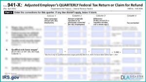 941-X: 9. Qualified Sick Leave Wages, Form Instructions (2024 updates