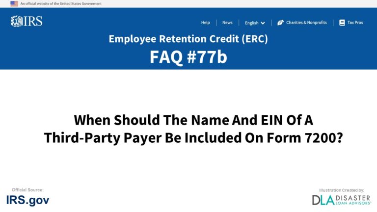 77b When Should The Name And EIN Of A Third Party Payer Be Included On 
