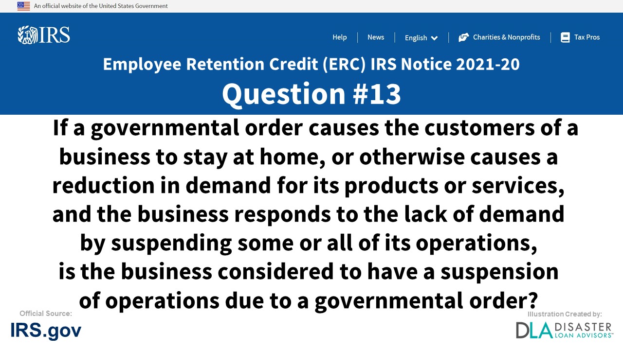 If A Governmental Order Causes The Customers Of A Business To Stay At
